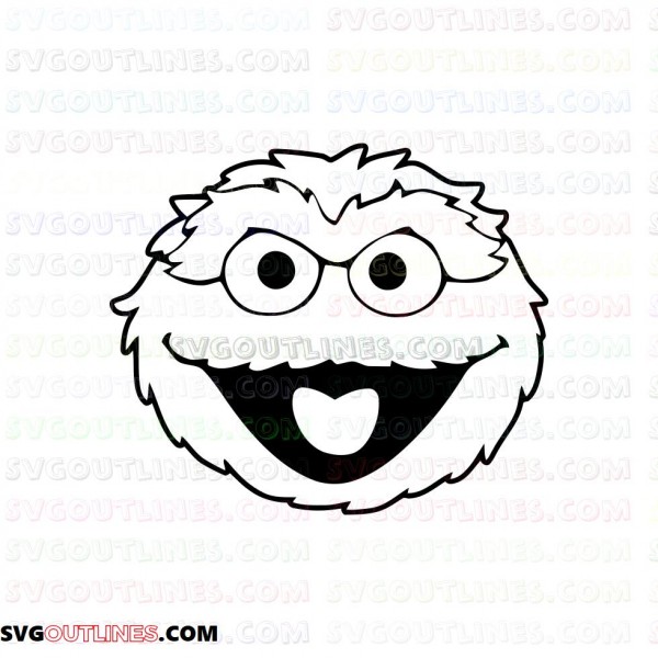 Oscar The Grouch Sesame Street Outline Svg Dxf Eps Pdf Png | The Best ...