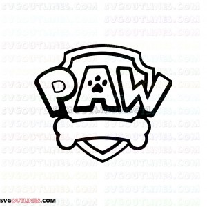 Paw Patrol Logo outline svg dxf eps pdf png