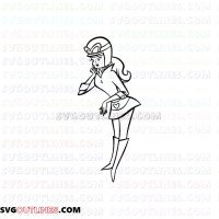 Penelope Pitstop 2 The Wacky Races outline svg dxf eps pdf png