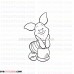 Piglet Winnie the Pooh 14 outline svg dxf eps pdf png
