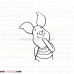 Piglet Winnie the Pooh 15 outline svg dxf eps pdf png