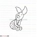 Piglet Winnie the Pooh 5 outline svg dxf eps pdf png