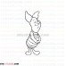 Piglet Winnie the Pooh 8 outline svg dxf eps pdf png