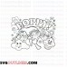 Poppy Clouds Trolls outline svg dxf eps pdf png