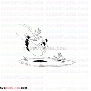 Pumbaa Timon and Pumbaa 1 outline svg dxf eps pdf png
