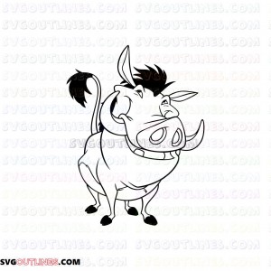 Pumbaa Timon and Pumbaa 22 outline svg dxf eps pdf png