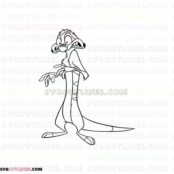 Pumbaa Timon and Pumbaa 24 outline svg dxf eps pdf png