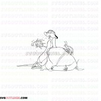 Pumbaa Timon and Pumbaa 26 outline svg dxf eps pdf png