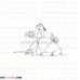Pumbaa Timon and Pumbaa 26 outline svg dxf eps pdf png