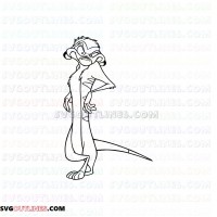 Pumbaa Timon and Pumbaa 27 outline svg dxf eps pdf png