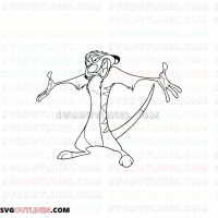 Pumbaa Timon and Pumbaa 29 outline svg dxf eps pdf png