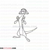 Pumbaa Timon and Pumbaa 33 outline svg dxf eps pdf png