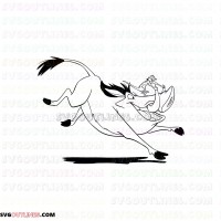 Pumbaa Timon and Pumbaa 9 outline svg dxf eps pdf png