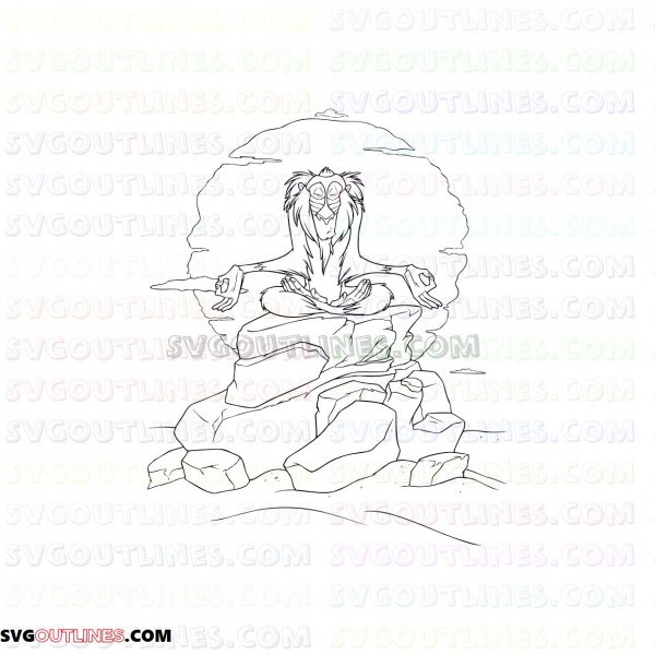 Free Free 306 Lion King Outline Svg SVG PNG EPS DXF File