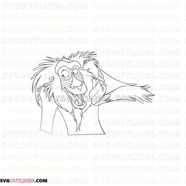 Free Free 306 Lion King Outline Svg SVG PNG EPS DXF File