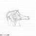 Rafiki The Lion King 4 outline svg dxf eps pdf png