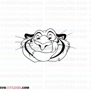 Rajah Face Aladdin outline svg dxf eps pdf png