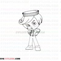 Rancis Fluggerbutter Wreck It Ralph outline svg dxf eps pdf png