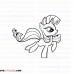 Rarity My Little Pony 2 outline svg dxf eps pdf png