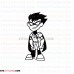 Robin Teen Titans Go outline svg dxf eps pdf png