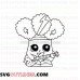 Rockin Broc Shopkins outline svg dxf eps pdf png