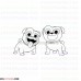 Rolly And Bingo Puppy Dog Pals outline svg dxf eps pdf png