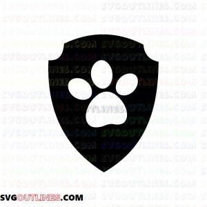 Ryder logo Paw Patrol outline svg dxf eps pdf png