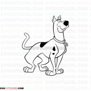 Scooby Doo 2 outline svg dxf eps pdf png