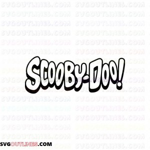 Scooby Doo Logo outline svg dxf eps pdf png