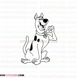 Scooby Doo outline svg dxf eps pdf png