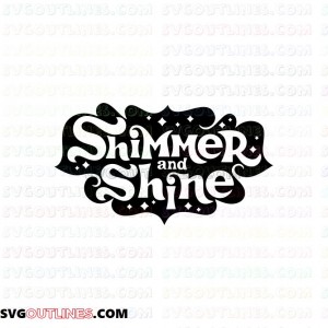 Shimmer and Shine logo outline svg dxf eps pdf png