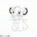 Simba The Lion King 11 outline svg dxf eps pdf png