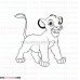 Simba The Lion King 22 outline svg dxf eps pdf png