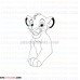 Simba The Lion King 23 outline svg dxf eps pdf png