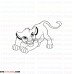 Simba The Lion King 7 outline svg dxf eps pdf png