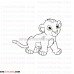 Simba baby The Lion King outline svg dxf eps pdf png