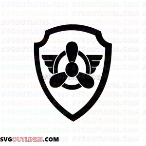 Skye logo Paw Patrol outline svg dxf eps pdf png
