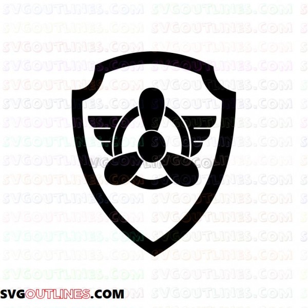 Van dome Vent et øjeblik Skye logo Paw Patrol outline svg dxf eps pdf png