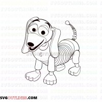 Slinky Dog Toy Story outline svg dxf eps pdf png