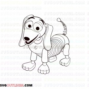 Slinky Dog Toy Story outline svg dxf eps pdf png