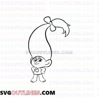 Smidge Trolls outline svg dxf eps pdf png