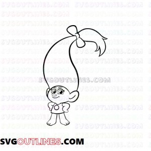 Smidge Trolls outline svg dxf eps pdf png