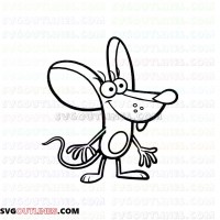 Squeeks Nature Cat outline svg dxf eps pdf png