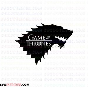 Stark Wolves Game of Thrones 1 outline svg dxf eps pdf png