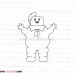 Stay Puft Marshmallow Man outline svg dxf eps pdf png