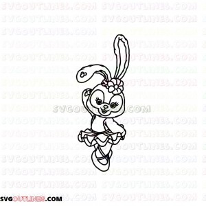 Stella Lou 2 Duffy and Friends outline svg dxf eps pdf png