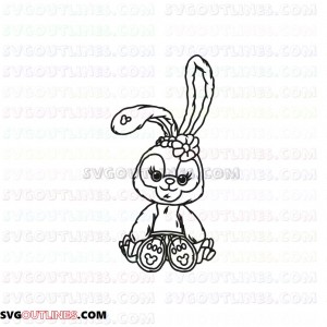 Stella Lou Duffy and Friends outline svg dxf eps pdf png