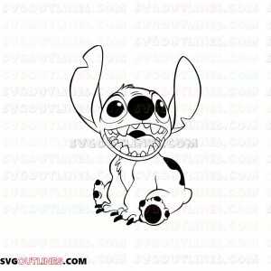 Free Free 245 Outline Disney Stitch Svg Free SVG PNG EPS DXF File