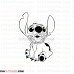 Stitch 2 Lilo and Stitch outline svg dxf eps pdf png