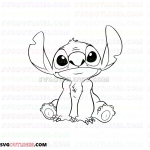 Free Free 245 Outline Disney Stitch Svg Free SVG PNG EPS DXF File